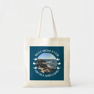 Tote Bag Meilleure Maman Vagues de l'océan Atlantique de la