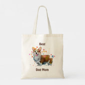 Tote Bag Meilleure mère de chien Corgi pour l'humeur positi (Dos)