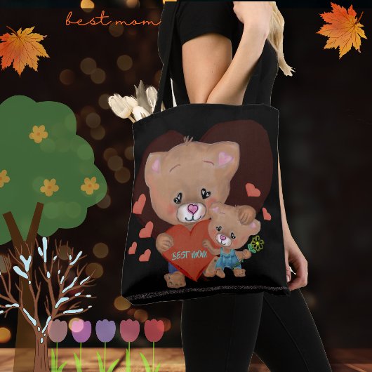 Tote Bag MEILLEURE MOM avec TEDDY