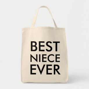 Tote Bag Meilleure nièce jamais moderne Élégant minimaliste