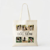 Tote Bag Meilleure photo de maman de chien du monde (Devant)