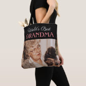 Tote Bag Meilleure photo personnalisée de grand-mère du mon (De près)