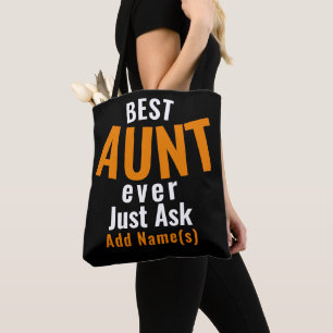 Tote Bag Meilleure Tante Jamais. Personnalisez