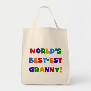 Tote Bag Meilleures couleurs vives de mamie au monde