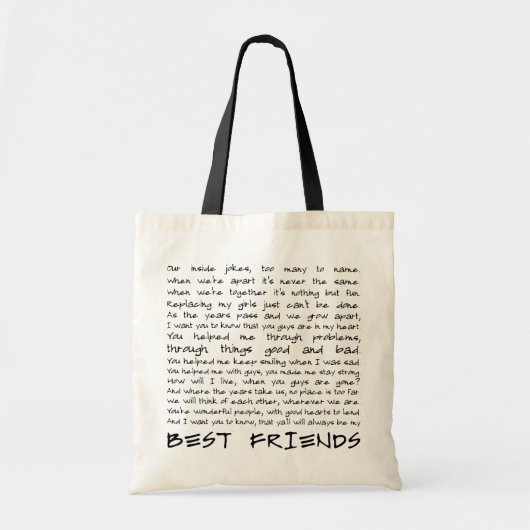 Tote Bag Meilleurs amis (Devant)