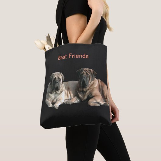 Tote Bag Meilleurs amis des Mastiffs (De près)