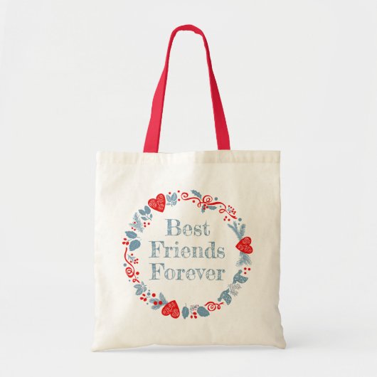 Tote Bag Meilleurs amis éternellement besties amitié petite (Devant)