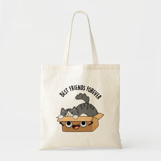 Tote Bag Meilleurs Amis Pour Jamais Drôle Chat Et Camion (Devant)