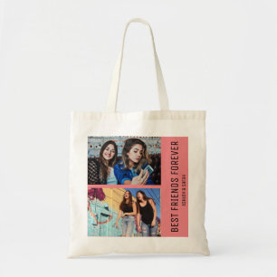 Tote Bag Meilleurs amis pour toujours BFF personnalisé 4 Co
