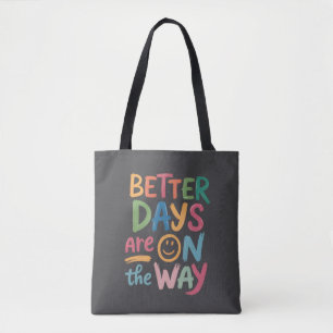Tote Bag Meilleurs Jours Sont En Route Rétro Boho Mental