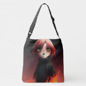 Tote Bag Meisje met Vuur (Achterkant)