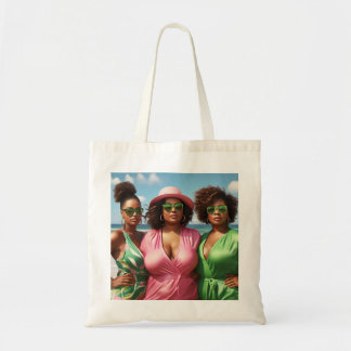 Tote bag | Meisjes reis op het strand
