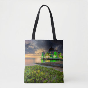 Tote Bag Melaka pendant le coucher du soleil Masjid Selat