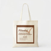 Tote Bag "Melanated" (Devant)