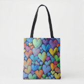 Tote Bag Mélange bleu Motif amusant (Devant)