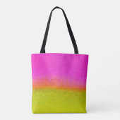 Tote Bag Mélange d'aquarelle - Rose et Vert (Dos)