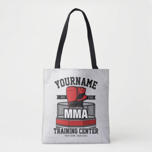 Tote Bag Mélange d'arts martiaux AJOUTER LE NOM MIXED MARTI (Devant)