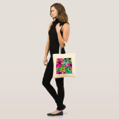 Tote Bag Mélange de fleurs tropicales Thunder_Cove (Devant (modèle))