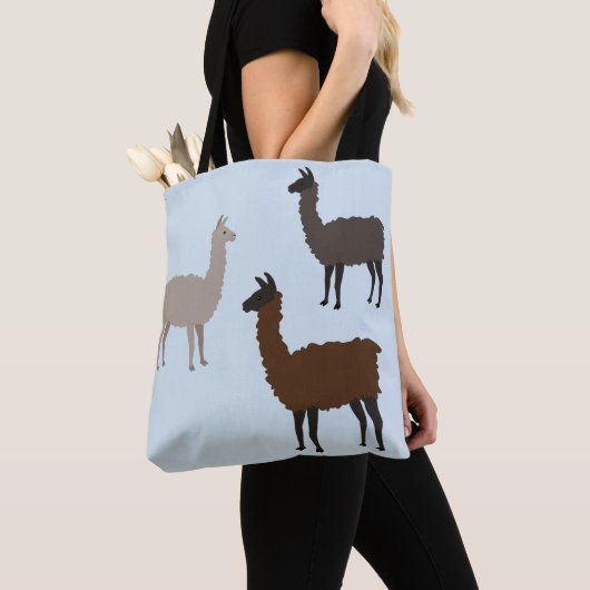 Tote Bag Mélange de lama (De près)