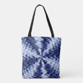 Tote Bag Mélange de vagues bleues... (Dos)