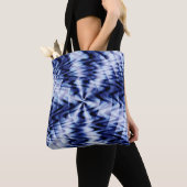 Tote Bag Mélange de vagues bleues... (De près)