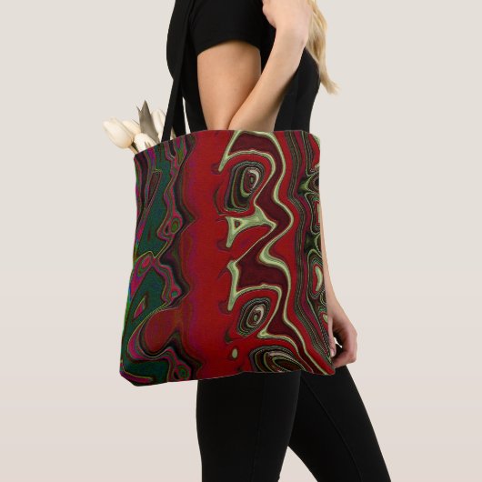 Tote Bag Mélange rouge (De près)