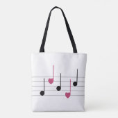 Tote Bag Mélodie de l'amour (linéaire) (Dos)