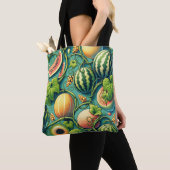 Tote Bag Melon Medley : Un élevage vibré (De près)