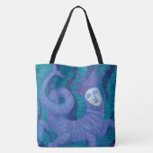 Tote Bag Melusine, Melusina, imaginaire, surréaliste, eau (Dos)