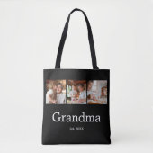 Tote Bag Mémé a établi le script moderne 3 Photo (Devant)