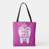 Tote Bag Même dents féeriques de princesse Needs To Brush (Dos)