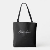 Tote Bag Mémé élégante script établie (Dos)