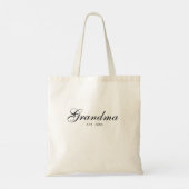 Tote Bag Mémé élégante script établie (Dos)