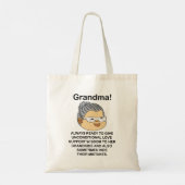 Tote Bag Mémé Grand-mère (Dos)