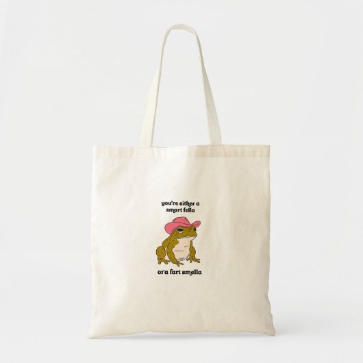 Tote Bag Meme Grenouille Cowboy Mec Intelligent ou Odeur de (Devant)
