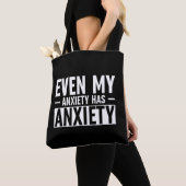 Tote Bag Même Mon Anxiété A De L'Anxiété (De près)