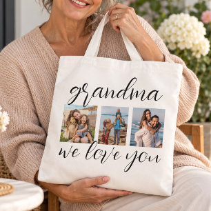 Tote Bag Mémé nous t'aimons Photomontage