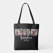 Tote Bag Mémé Script Black 3 Photo (Dos)