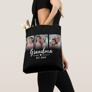Tote Bag Mémé Script Black 3 Photo