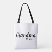 Tote Bag Mémé Script Établie (Dos)
