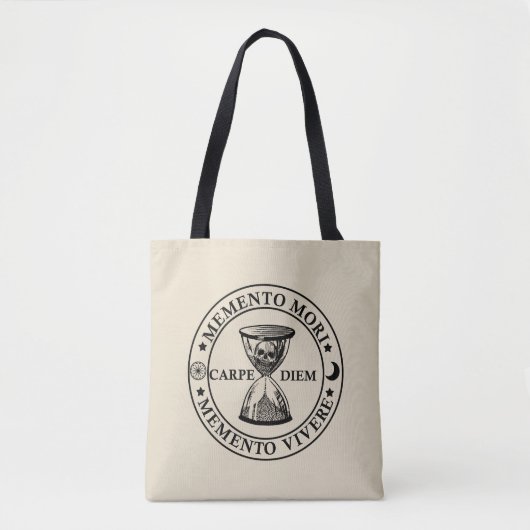 Tote Bag Memento mori memento vivere (Devant)