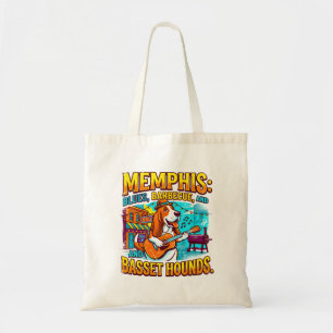 Tote Bag Memphis Blues Barbecue Et Bassets