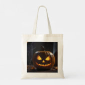 Tote Bag Menacer Citrouille Halloween, (Dos)