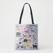 Tote Bag Ménagerie animale amusante (Devant)