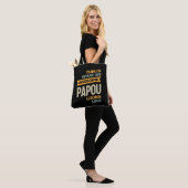 Tote Bag Mens Awesome Papou Apparaît - Don Père (Sur le modèle)