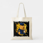 Tote Bag Mens Capybara Agent de police 22 (Dos)
