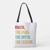 Tote Bag Mens Mack The Man The Myth The Legend (Dos)
