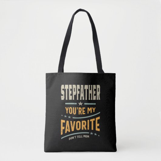 Tote Bag Mens Stepfather You are My Favorite - Papa grand-p (Devant)