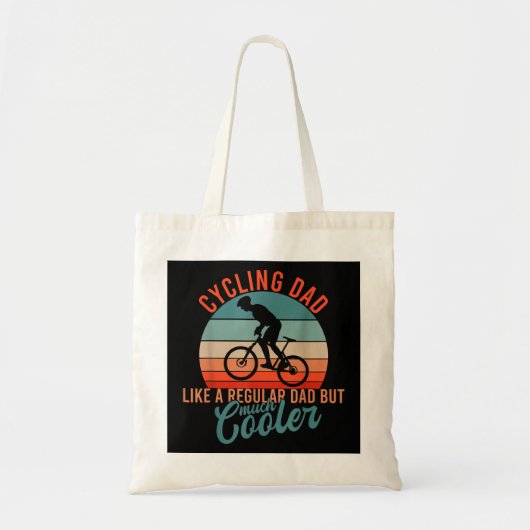 Tote Bag Mens VTT VTT Fête des pères cyclisme (Devant)