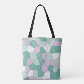 Tote Bag Menthe et Violet (Dos)